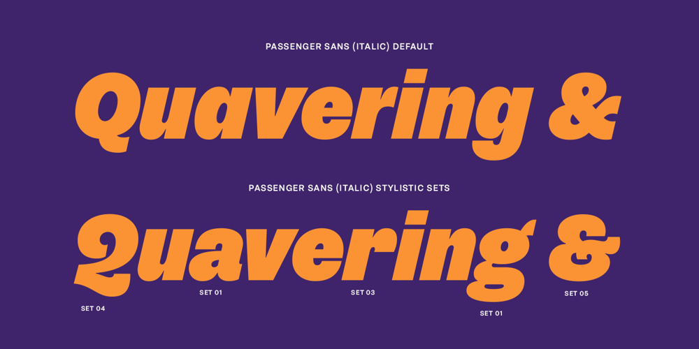 Passenger Sans font