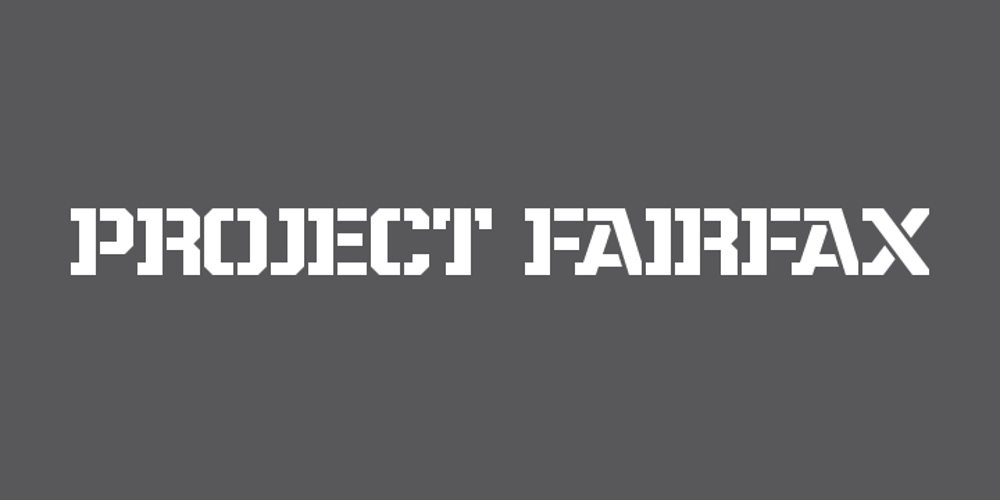 Project Fairfax font
