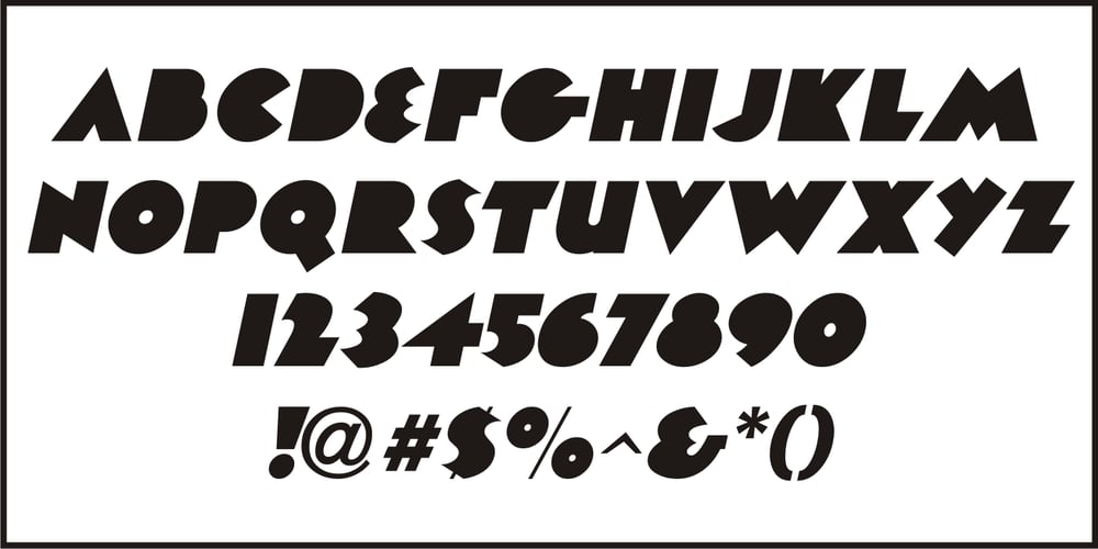 Postmodern Moderne font