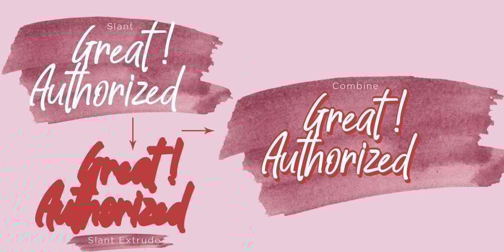 Great Authorized font