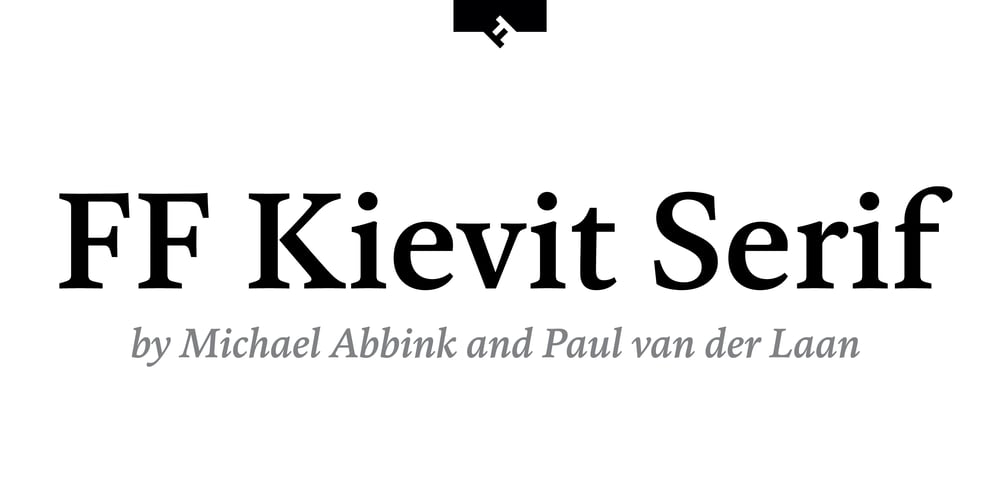 FF Kievit Serif font