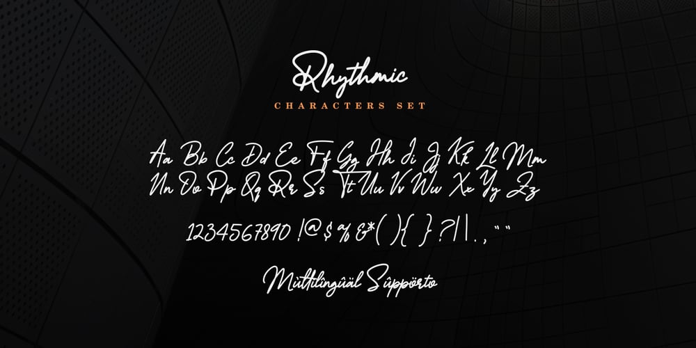 Rhythmic font
