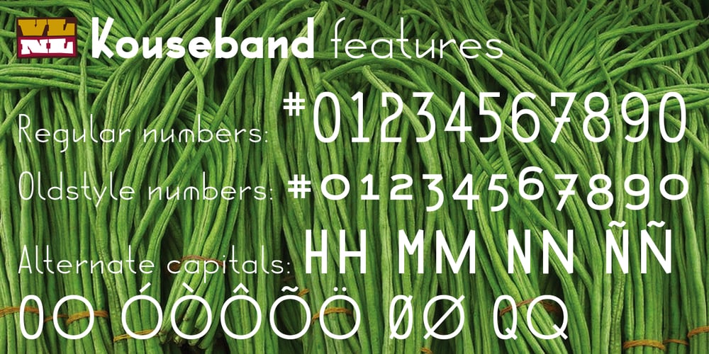 VLNL Kouseband font
