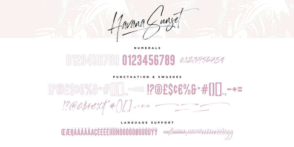 Havana Sunset font