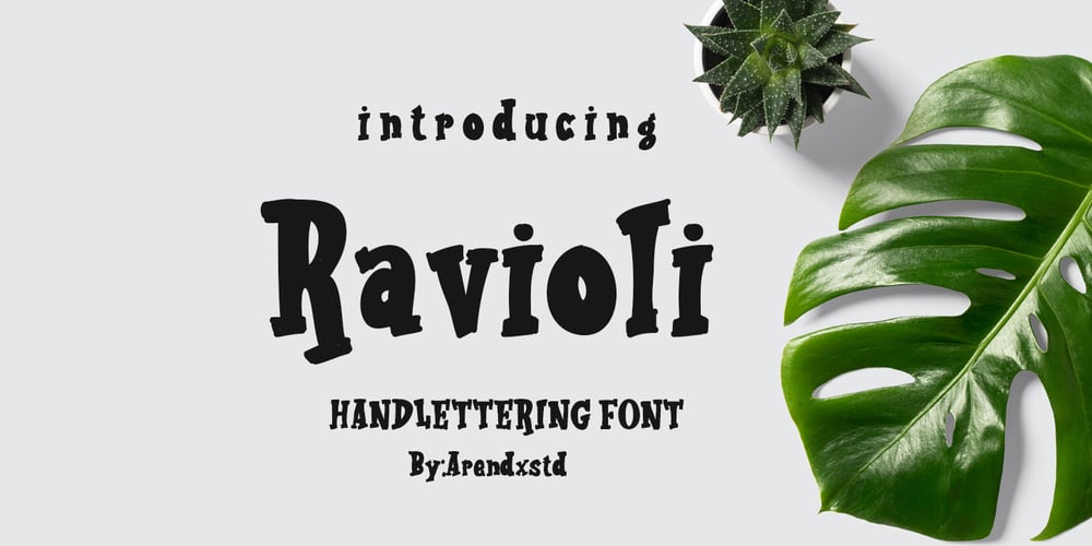 Ravioli font