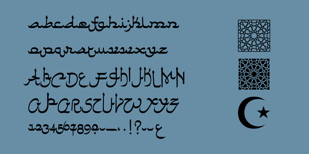Faux Arabic font