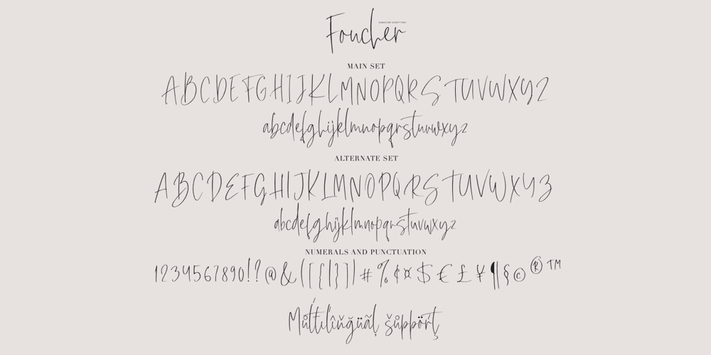 Foucher font