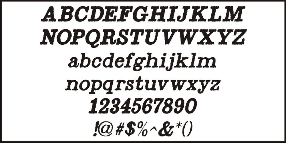 Radio Interference font