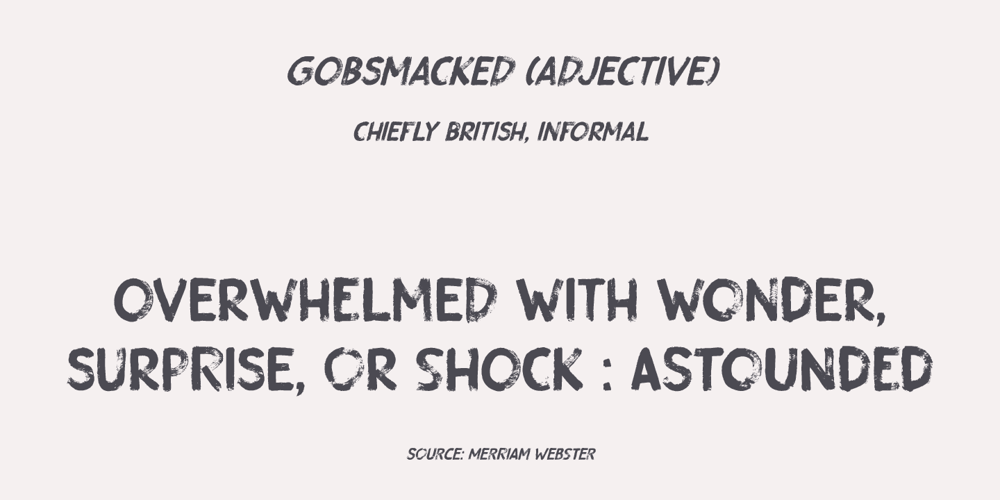 Gobsmacked font