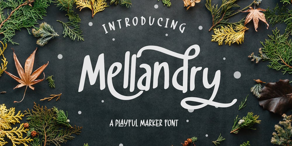 Mellandry font