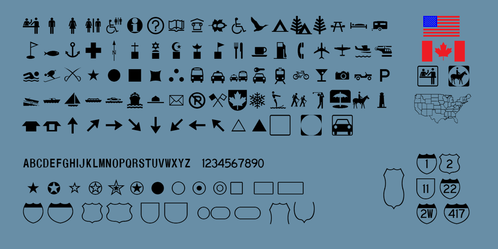 PIXymbols USmap font