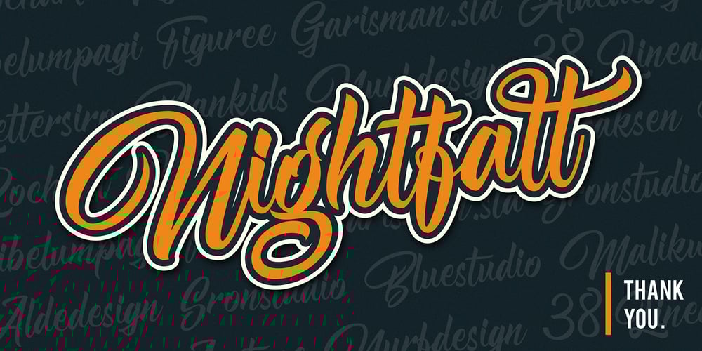Nightfall Script font