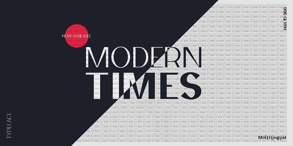 Modern Times font