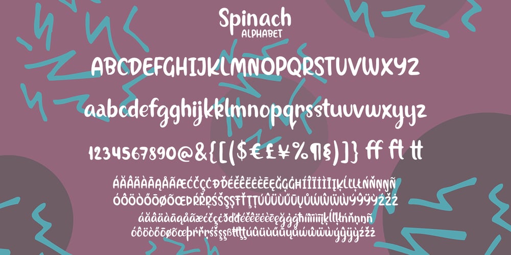 Spinach font