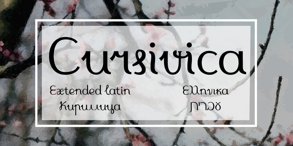 Cursivica font