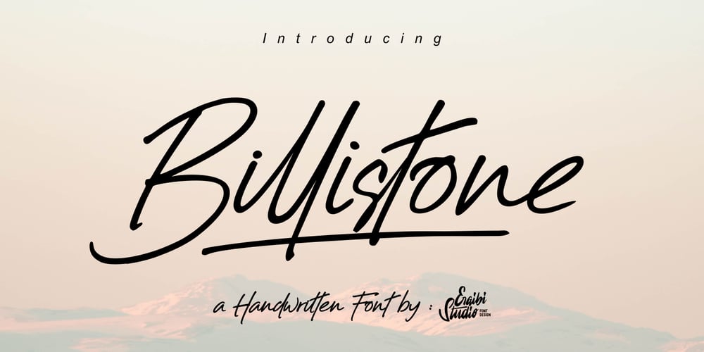 Billistone font