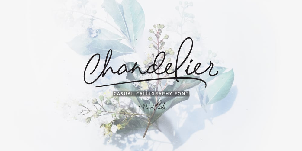 Chandelier Signature font