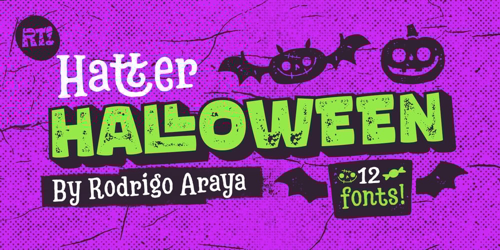 Hatter Halloween font