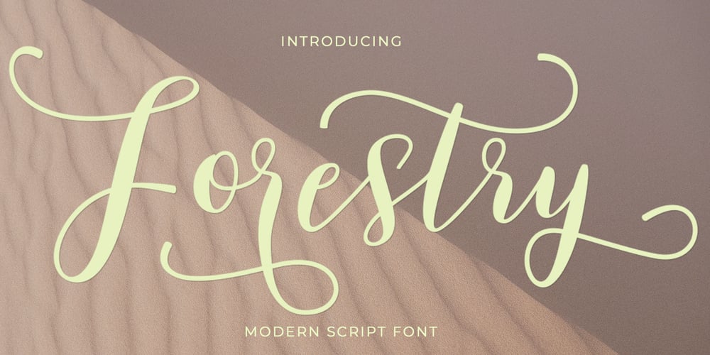 Forestry Script font