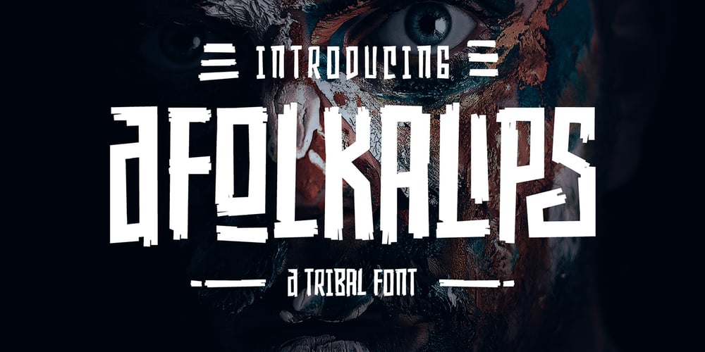 Afolkalips font