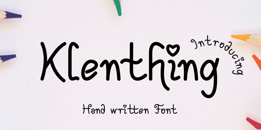 Klenthing font