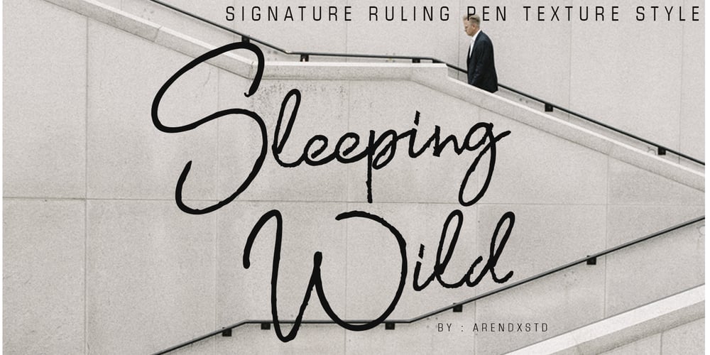 Sleeping Wild font