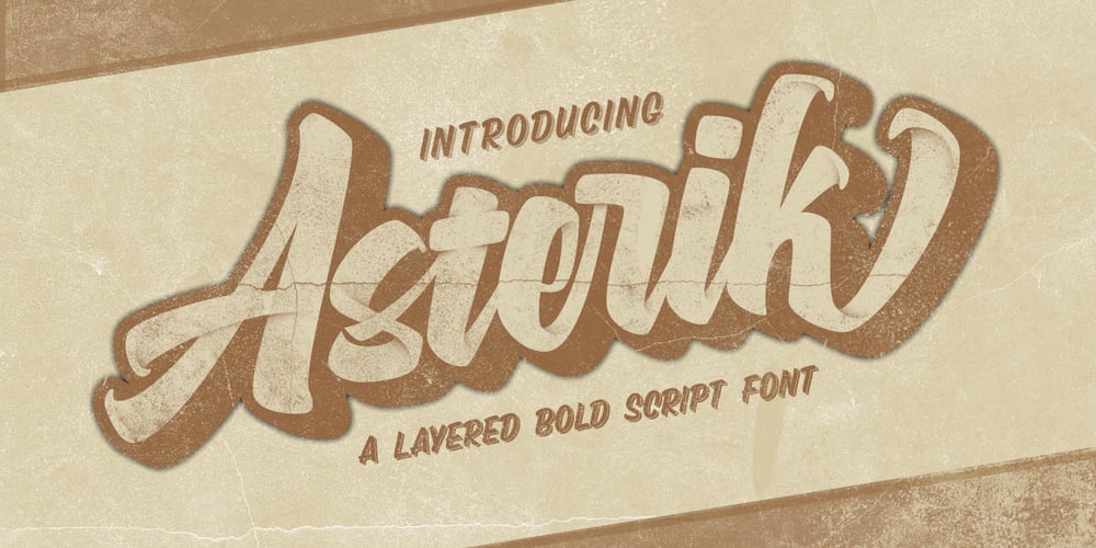 Asterik font