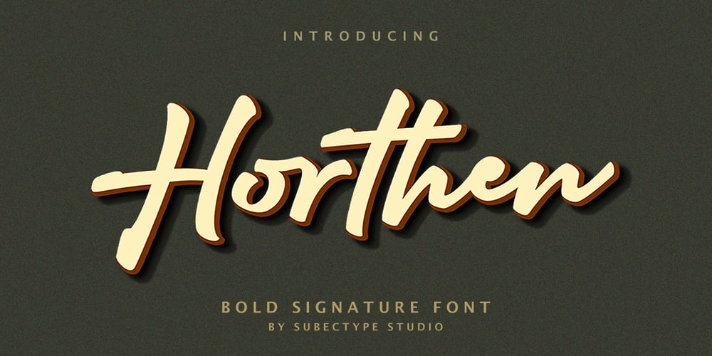 Horthen font