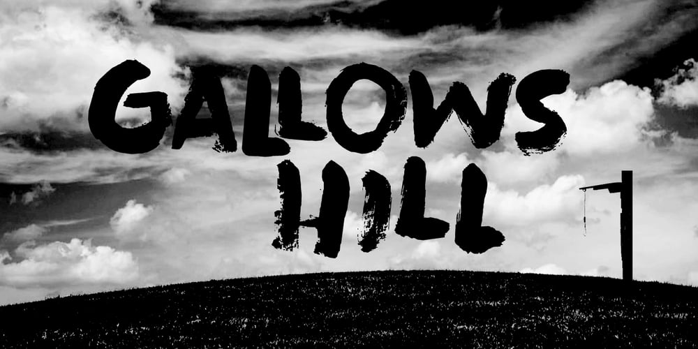 Gallows Hill font