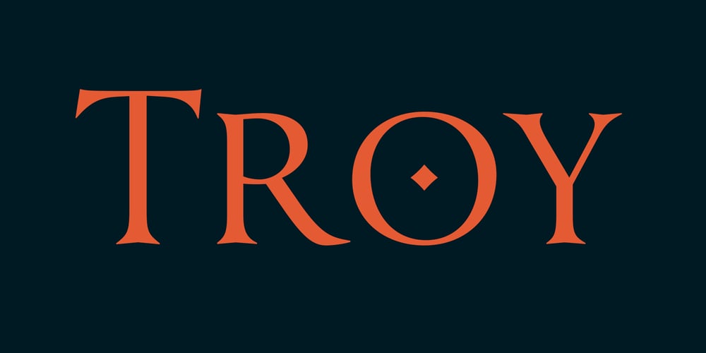 Troy font