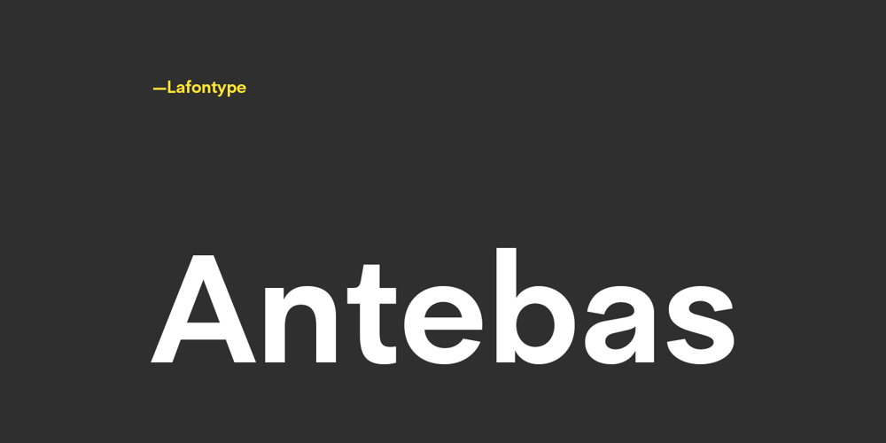 Antebas font