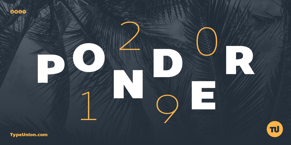 Ponder font