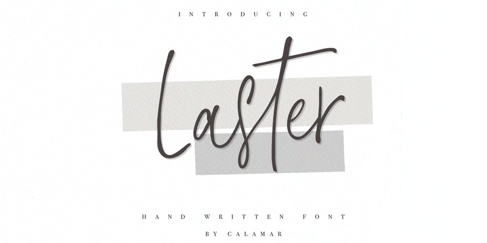 Laster font
