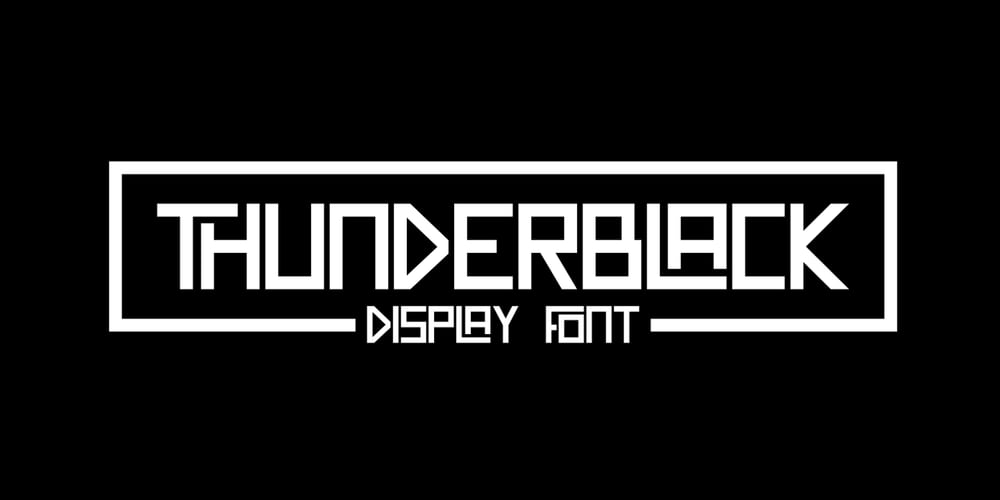 Thunderblack font