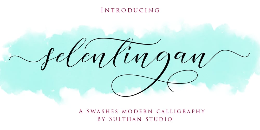 Selentingan font