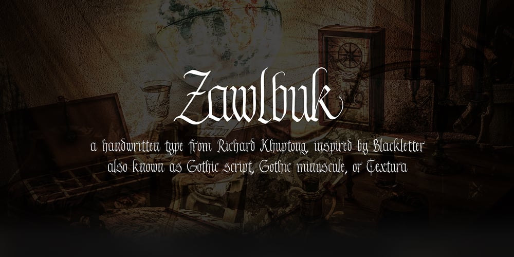 Zawlbuk font