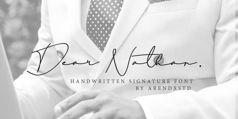 Dear Nathan font