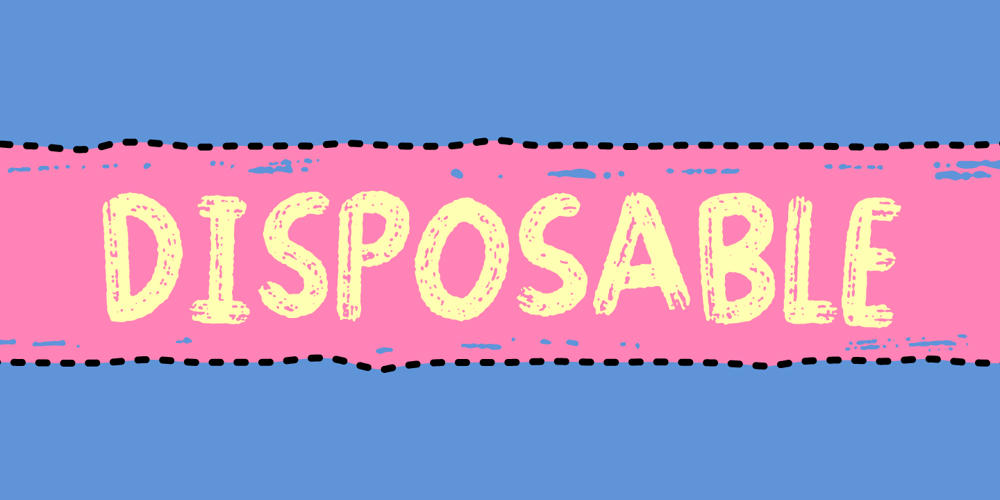 Disposable font