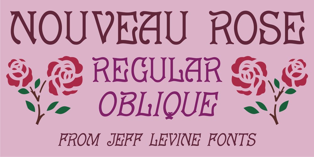 Nouveau Rose font