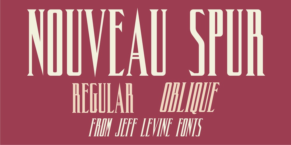 Nouveau Spur JNL font