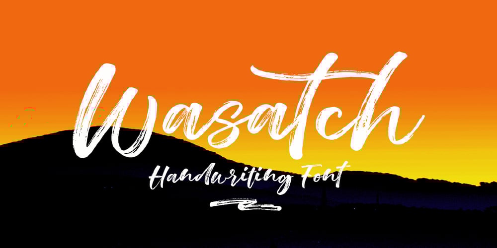 Wasatch Brush font