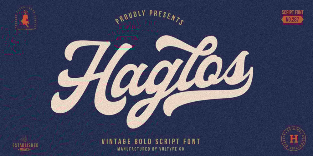 Haglos font