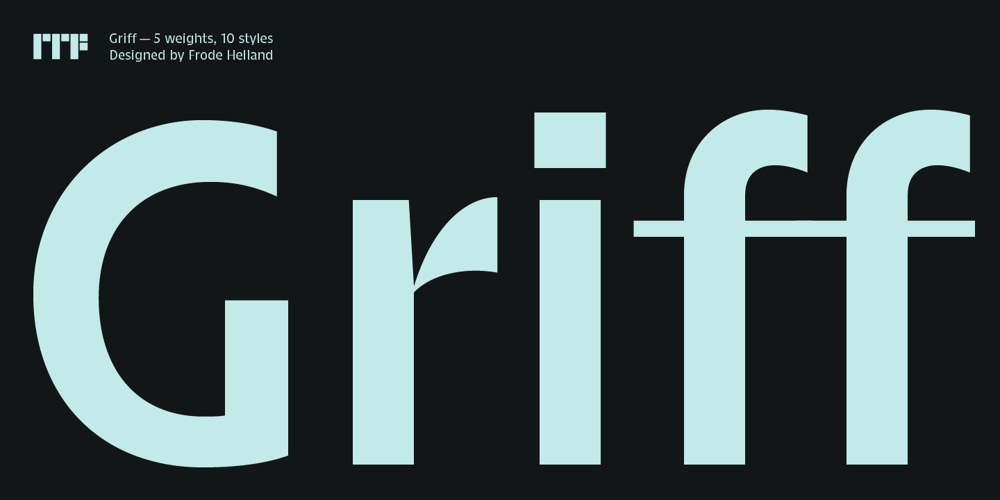 Griff font