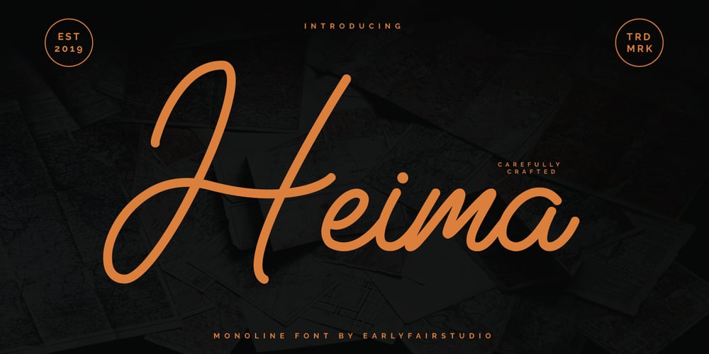 Heima font