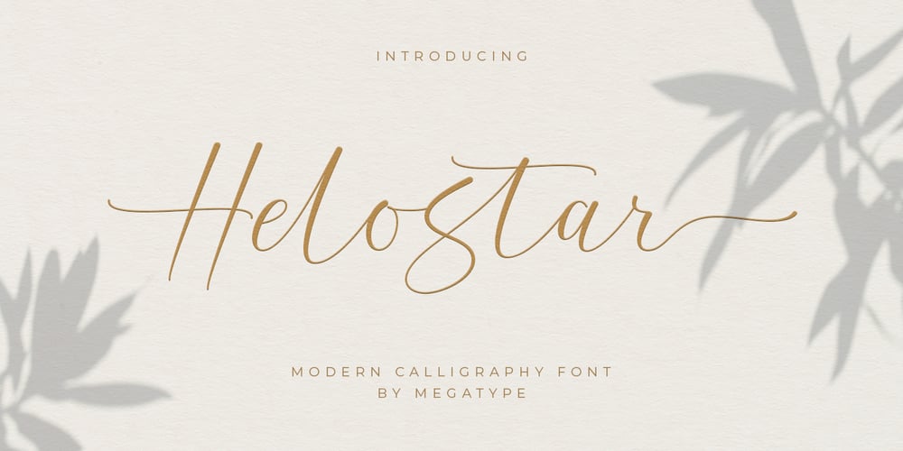 Helostar Script font