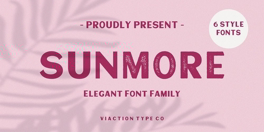Sunmore font