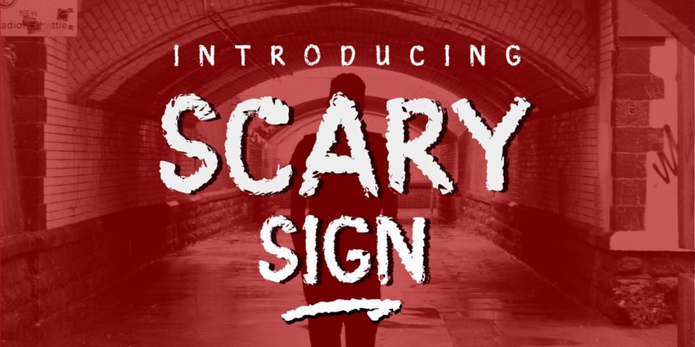 Scary Sign font