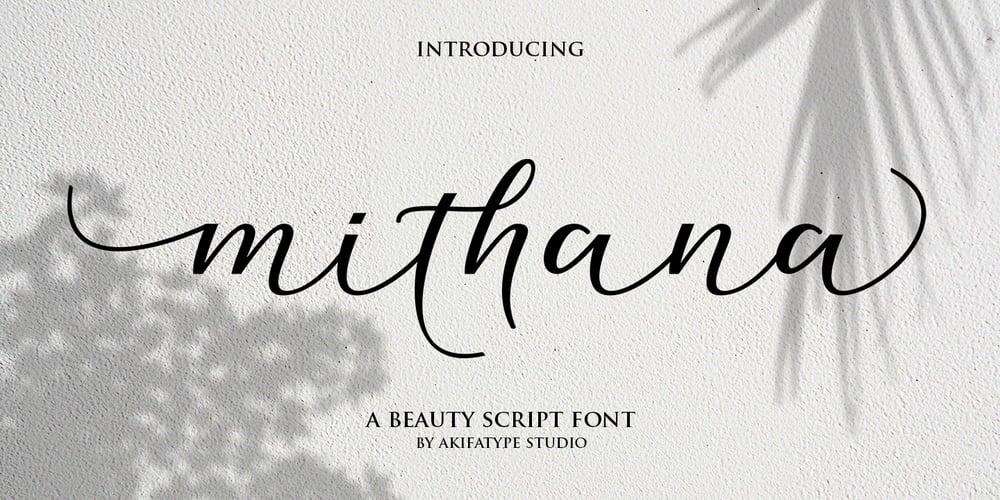 mithana script font