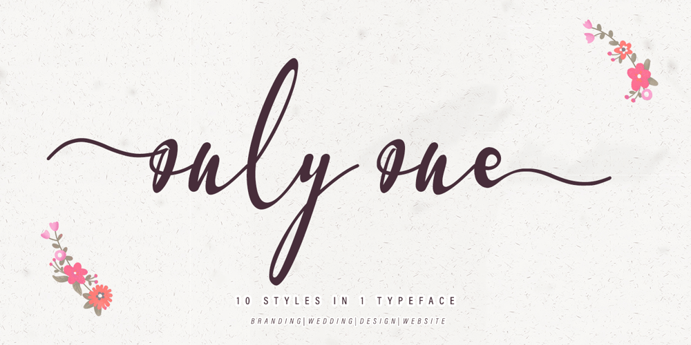 Only One font