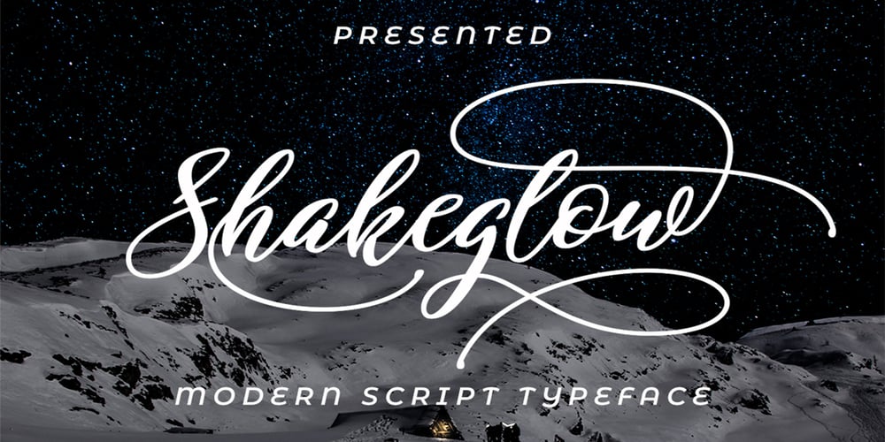 Shakeglow font